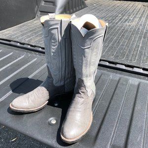 ML Leddy Boots - Grey Ostrich